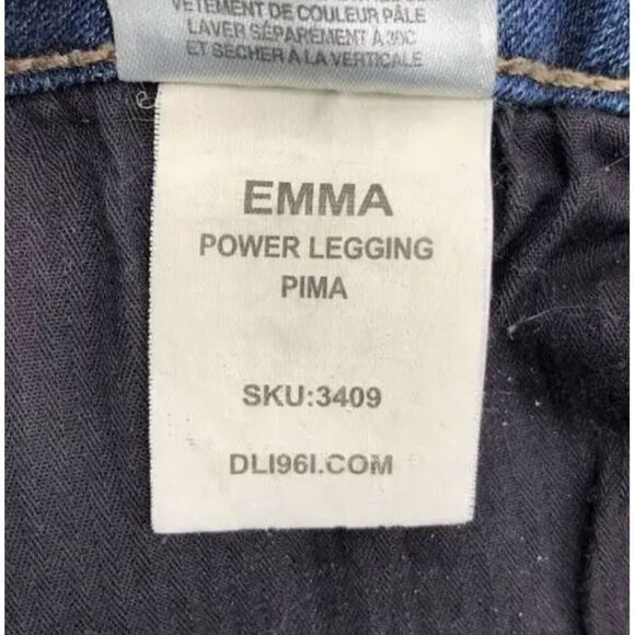 DL1961 Emma Legging Ankle Skinny Distressed Jeans‎ Dark Wash Size 31 - Picture 8 of 8